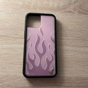 Purple (Lavendar) Flames iPhone 13 Case